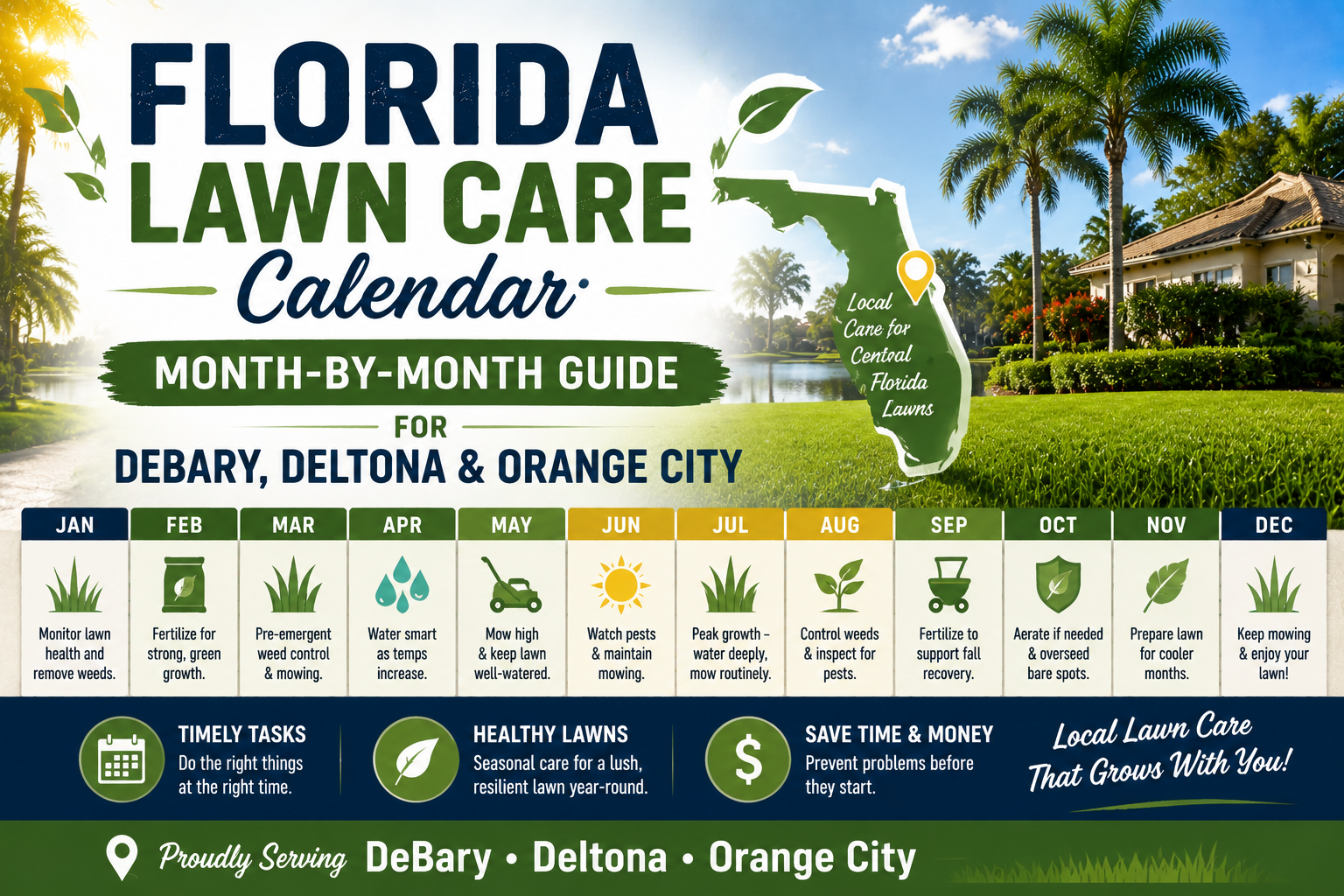 Florida lawn care schedule