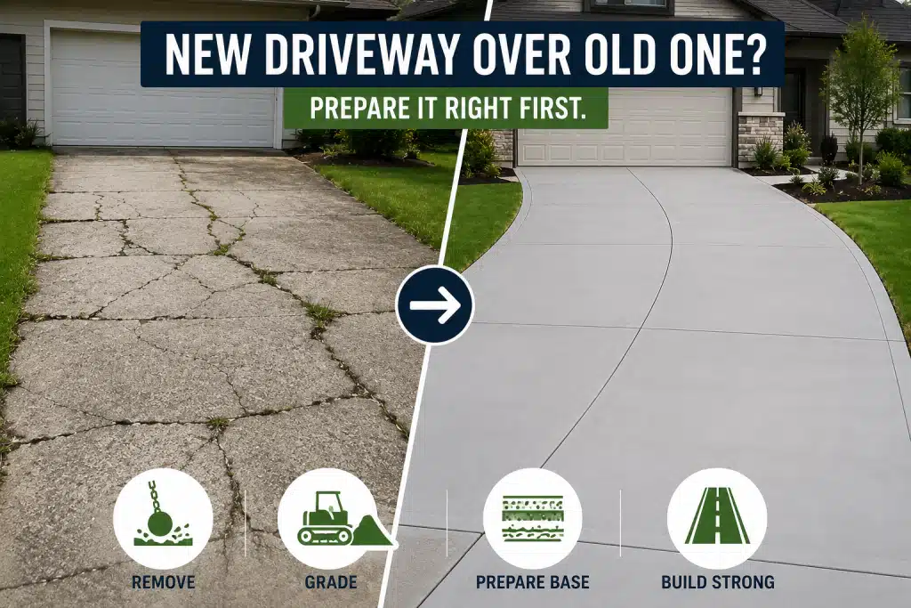 Can You Put a New Driveway Over an Old One What Needs to Happen First