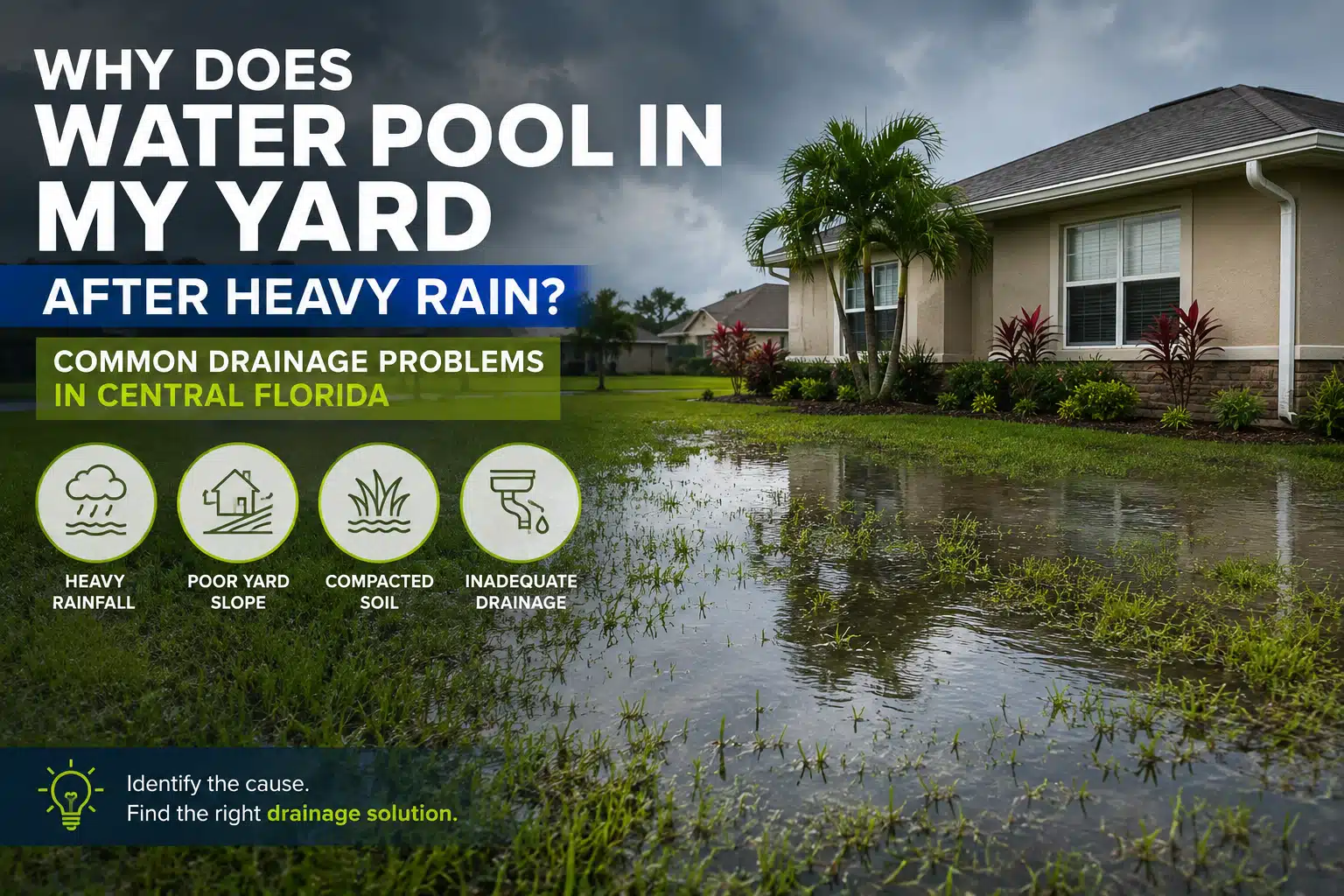 Why Does Water Pool in My Yard After Heavy Rain Common Drainage Problems in Central Florida