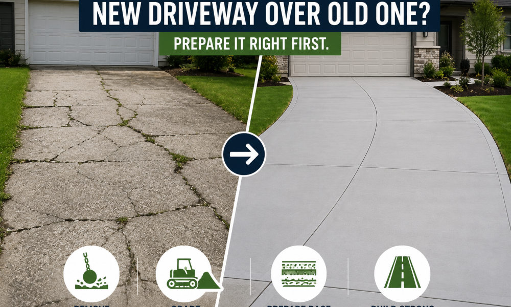 Can You Put a New Driveway Over an Old One What Needs to Happen First